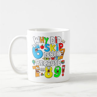 Caneca De Café Funny Number Day Maths Mug | 7 8 9 Joke