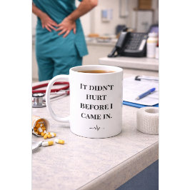 Caneca De Café Funny Nurse Mug “Didn’t Hurt Before” Custom Name