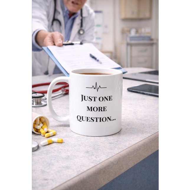 Caneca De Café Funny Nurse Mug “One More Question” Custom Name (Criador carregado)