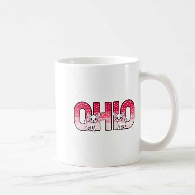 Caneca De Café Funny Ohio Deer Midwestern Party O-h-i-o In Valent (Direita)