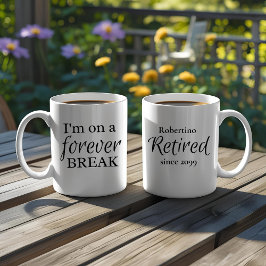 Caneca De Café Funny On A Forever Break Retirement Gift