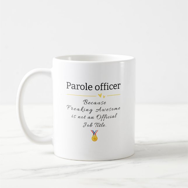 Caneca De Café Funny Parole Funcionário Cargo Café Mug (Esquerda)