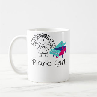 Caneca De Café Funny Piano Player Tee For Women Girls Music Piano