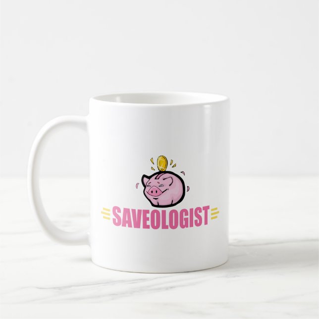 Caneca De Café Funny Piggy Bank (Esquerda)