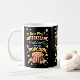 Caneca De Café Funny Popcorn Quote – Drama Observer Design
