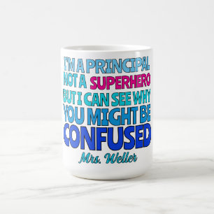 Caneca De Café Funny Principal Personalizada não é um SUPERHERO