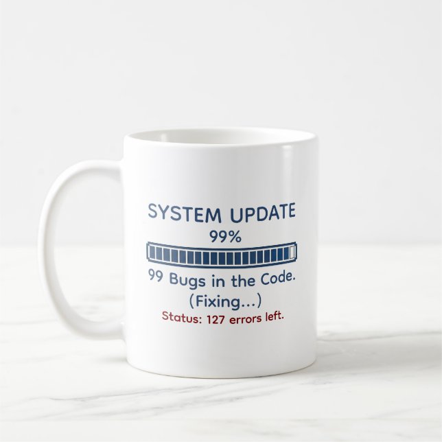 Caneca De Café Funny Programmer Coding (Esquerda)