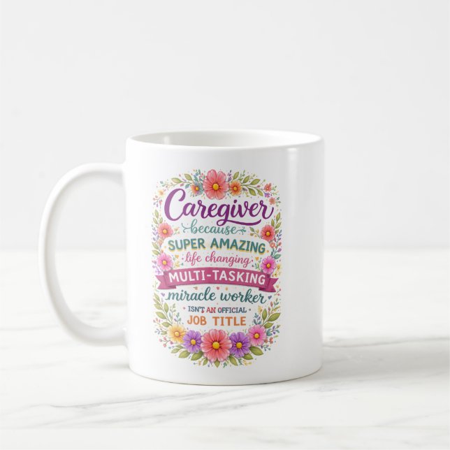 Caneca De Café Funny Property Caregiver | Happy Caregiver Day (Esquerda)