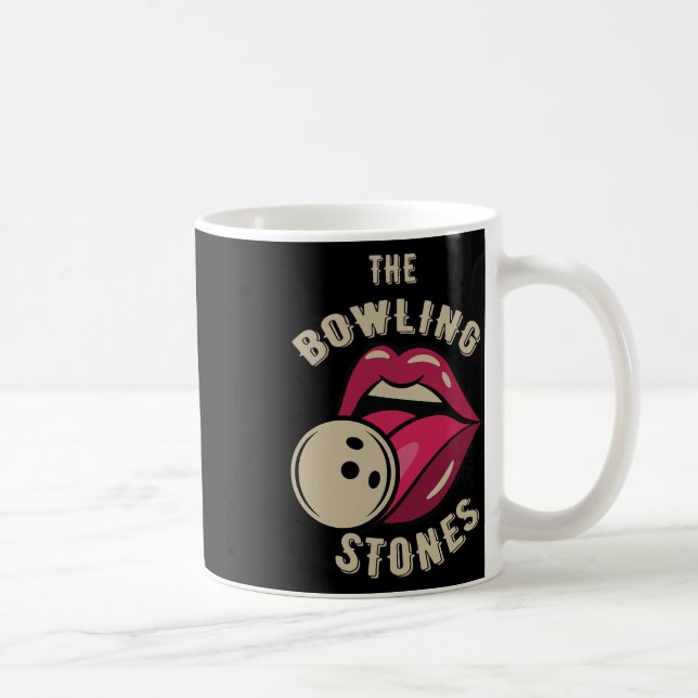 Caneca De Café Funny Pun Bowling Stone  (Direita)