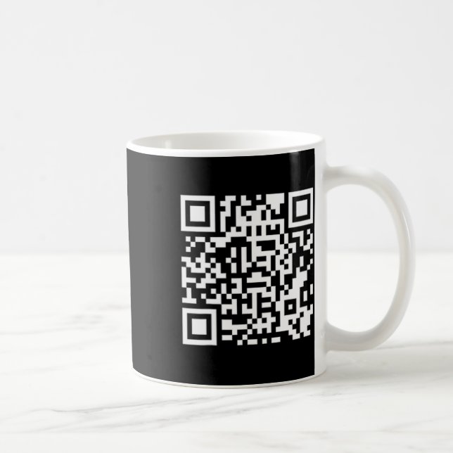 Caneca De Café Funny Qr Presidente Trump 4547 Trump Dancing Code  (Direita)