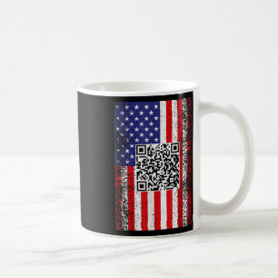 Caneca De Café Funny Qr Presidente Trump Code Dance