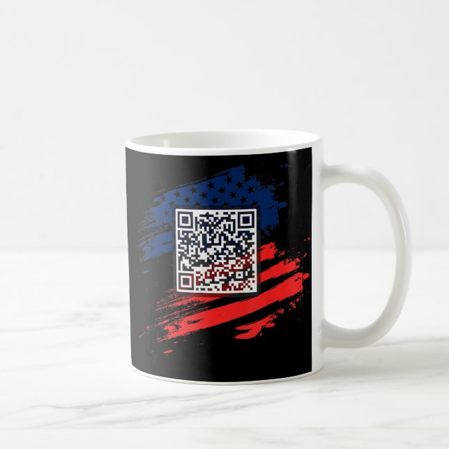Caneca De Café Funny Qr Presidente Trump Dance Code (Direita)