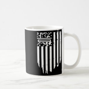 Caneca De Café Funny Qr Presidente Trump Dance Code