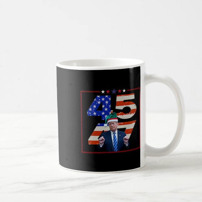 Caneca De Café Funny Qr Presidente Trump Dance Code (em Byck) 8 (Direita)