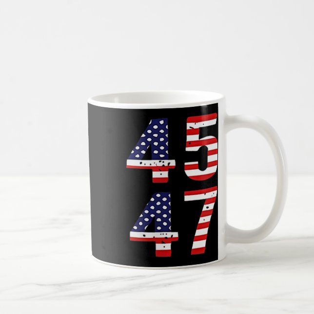 Caneca De Café Funny Qr Presidente Trump Dance Code Trump 45_47 (Direita)