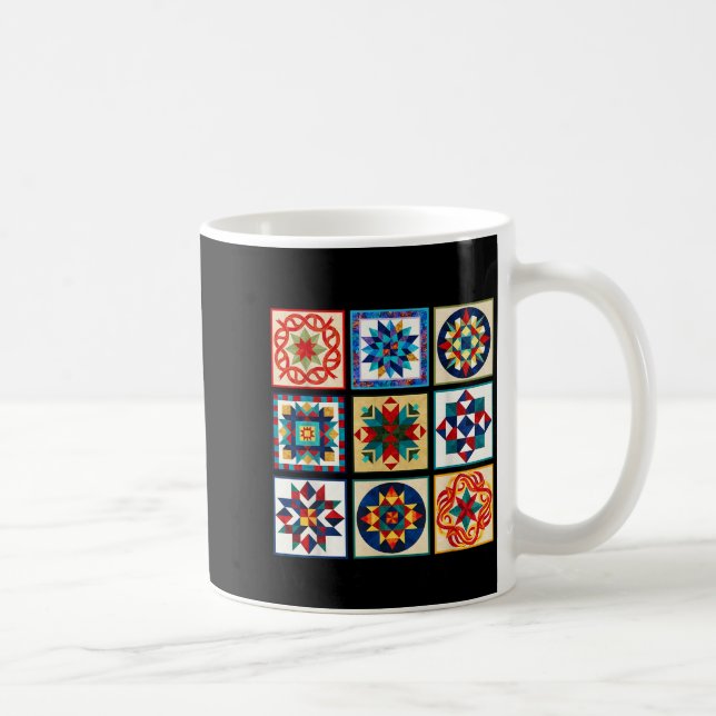 Caneca De Café Funny Quilting Sewing Make A Quilt Patterns Quilte (Direita)