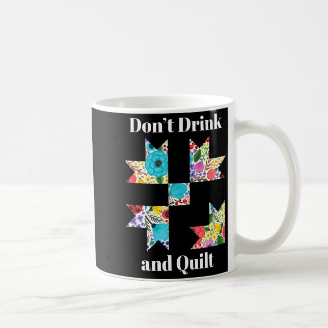 Caneca De Café Funny Quilting Sewing Quilt Quilter Gift  (Direita)
