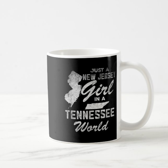 Caneca De Café Funny Quote Just A New Jersey Girl In A Tennessee  (Direita)
