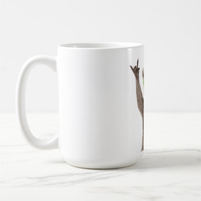 Caneca De Café Funny racoon (Esquerda)
