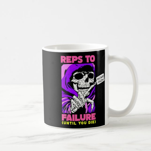 Caneca De Café Funny Reps To Failure Weinclusive F (Direita)