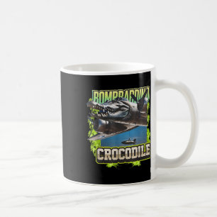 Caneca De Café Funny Reptile Bombardiro Crocodilo Brain Rot, Stuc