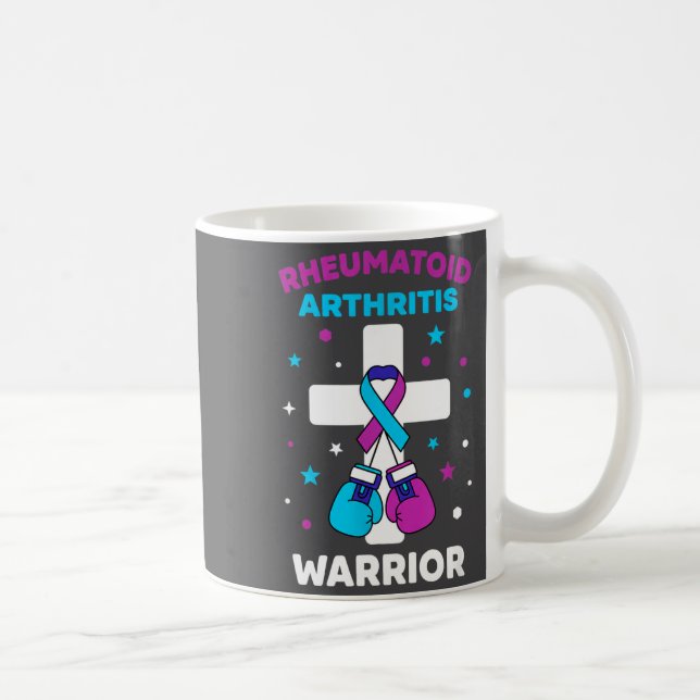 Caneca De Café Funny Rheumatoid Warrior Arthritis Awareness (Direita)