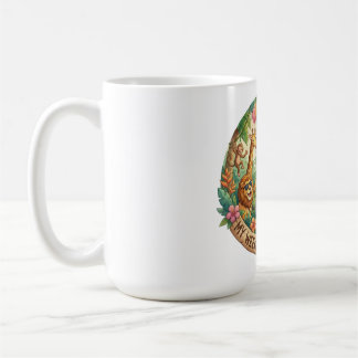 Caneca De Café Funny Safari Animals Reading Book Lover Pun