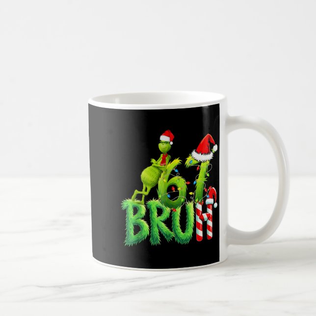 Caneca De Café Funny Santa Bruh Christmas Meme 6 Gift Men, Women  (Direita)