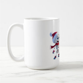 Caneca De Café Funny Santa Skeletons Having a Snowball Fight 