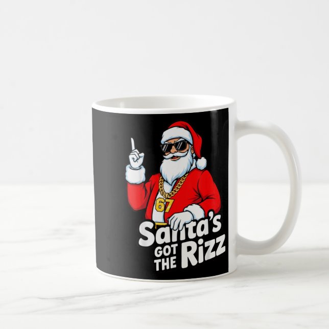 Caneca De Café Funny Santa's Got The Rizz Christmas Meme 67  (Direita)