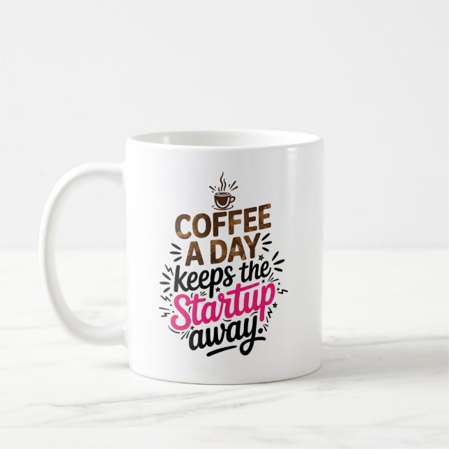 Caneca De Café Funny Sarcastic Entrepreneur Gift Startup Humor (Esquerda)