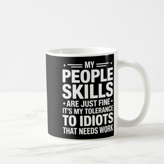 Caneca De Café Funny Sarcastic Saying Humor Introvert Workplace A (Direita)