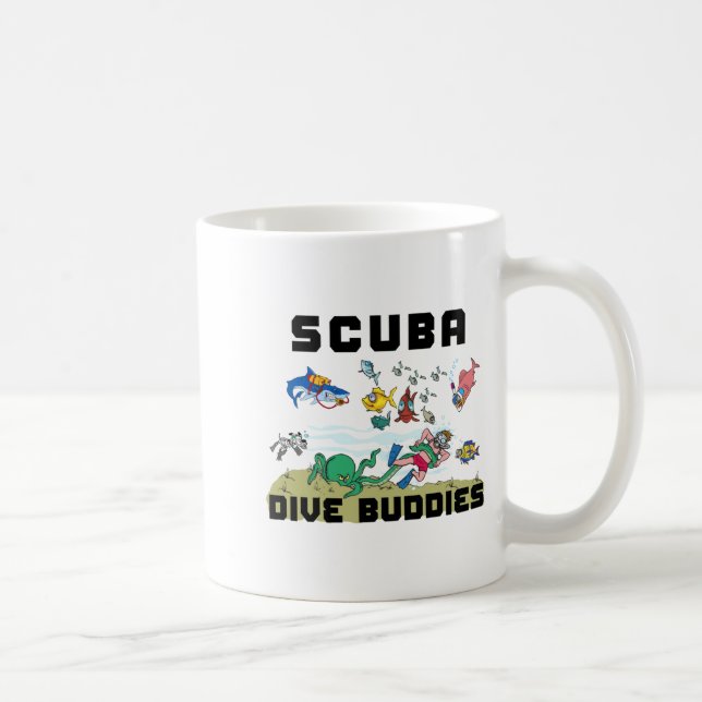 Caneca De Café Funny Scuba Dive Buddy  (Direita)