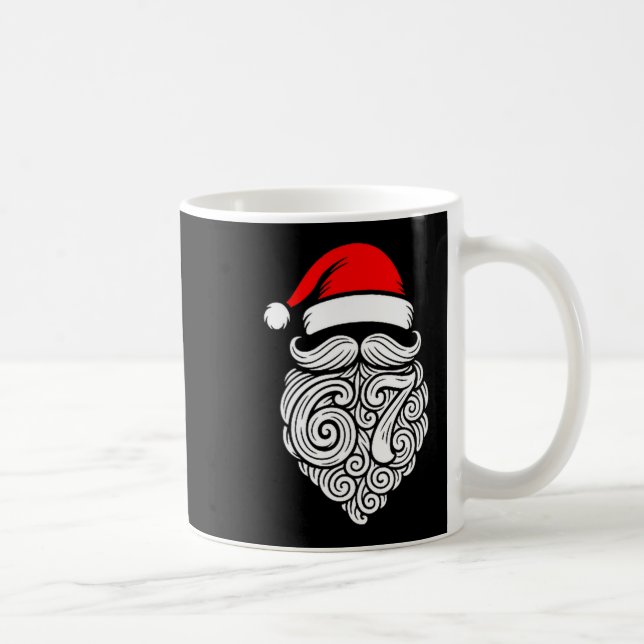 Caneca De Café Funny Six Seven 6 7 Meme Santa Christmas Shirt Men (Direita)