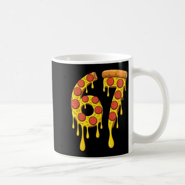 Caneca De Café Funny Six Seven Zza 67 Number  (Direita)