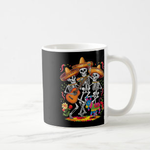Caneca De Café Funny Skeleton Cinco De Mayo Fiesta Mexicano Festi