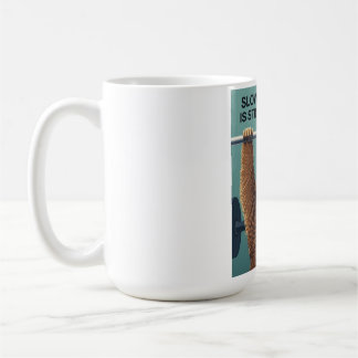 Caneca De Café Funny Sloth Gym Motivation Poster - Slow Progress 