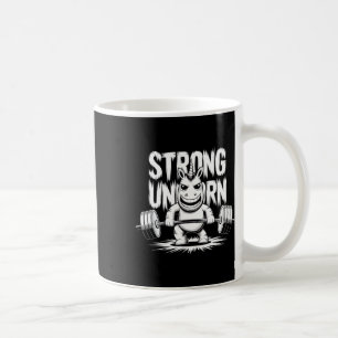 Caneca De Café Funny Strong Crucifix Levantando Unicórnio