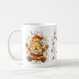 Caneca De Café Funny Stuck Santa Christmas Mug