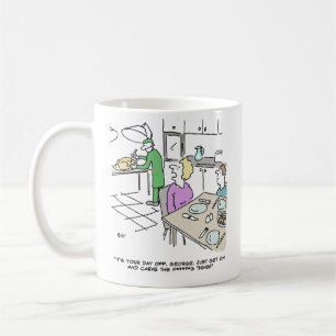 Caneca De Café Funny Surgeon Peru Carving Cartum Médico engraçado