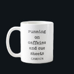 Caneca De Café Funny Theater Tech Manager Director Humor Quote<br><div class="desc">For every tech director, stage manager, or theater kid who’s ever survived on caffeine and cue sheets, this personalized mug says it all. The minimalist black typewriter font gives it a classic, no-nonsense vibe—perfect for long rehearsal nights or opening-week chaos. Add a name for a thoughtful, inside-joke gift for your...</div>