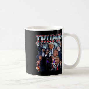 Caneca De Café Funny Trump 2024 Campaign 90s Rap Trendy Bootleg