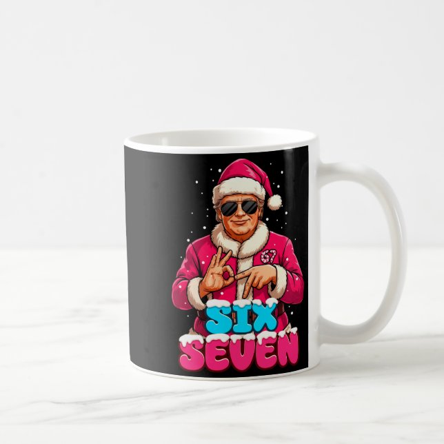 Caneca De Café Funny Trump 67 Meme Costume Six Seven Christmas Sa (Direita)