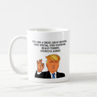 Caneca De Café Funny Trump Happy Grandpa Day Birthday Coffee Mug