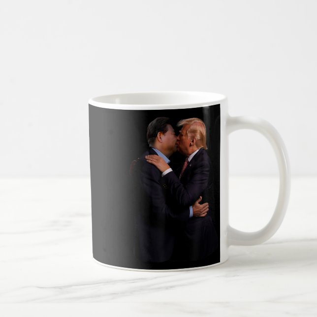 Caneca De Café Funny Trump Presidente Dos Eua E Presidente Chinês (Direita)