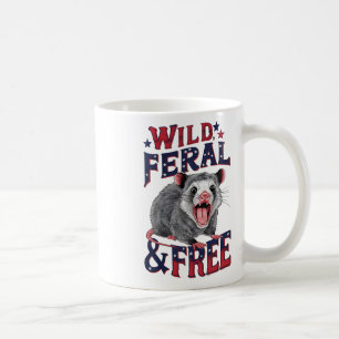 Caneca De Café Funny Unhingt Ogambm Wild Feral E Free Possum