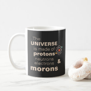 Caneca De Café Funny Universe Neutrons Elétrons Morons