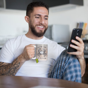 Caneca De Café Funny Vintage Crab Beach Sunset