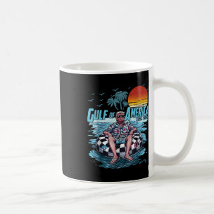 Caneca De Café Funny Vintage Golfo Da América 2025 American Fla