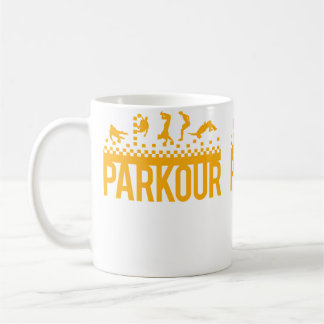 Caneca De Café Funny Vintage Parkour Running Christmas Gift Kid